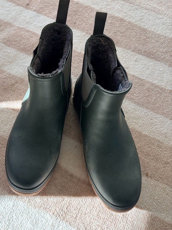 Bogs Shoes - Bogs Insulated Waterproof Ankle Rain Boots Women’s Size 6 Green Fleece Lined